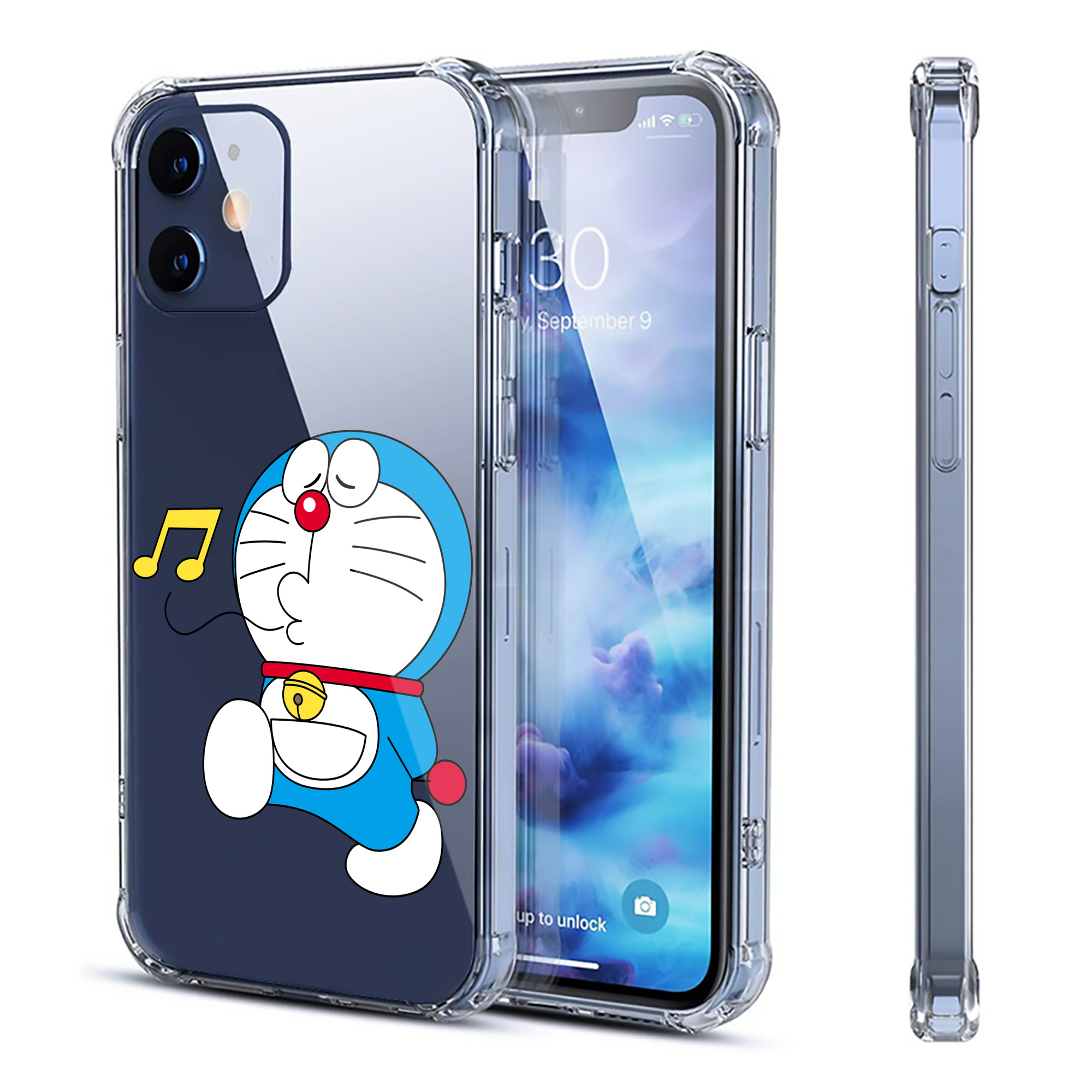（画像用） ドラえもん Doraemon 【iPhone 12シリーズ対応】透明スマホケース（クリアソフトケース）